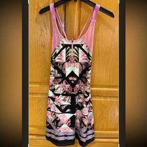 Nanette Lepore Play Fragment Orchid Print Dress Size Small